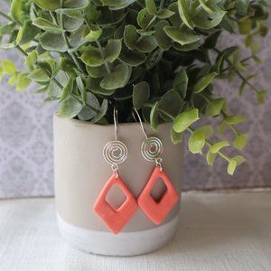 Polymer Clay Earrings, Handmade gifts for her, Coral Spring Collection